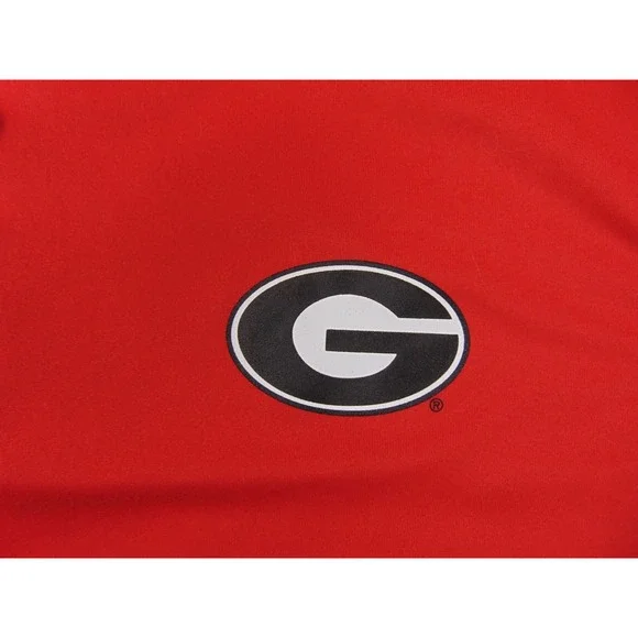 Georgia Bulldogs Polo Mens XL Nike Dri-Fit Red Solid Short Sleeve Sporty Golf - Picture 8 of 9